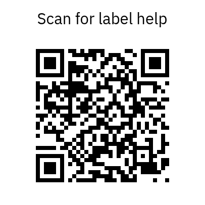 QR asset label artwork preview
